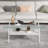 Coffee Table And End Tables Set Of 3, Tempered Glass Table With MDF Layer, Modern Tables For Living Room-1890747926