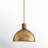 Clendon 1-Light Dimmable Metal Dome Pendant-38031698-74008649-74008653