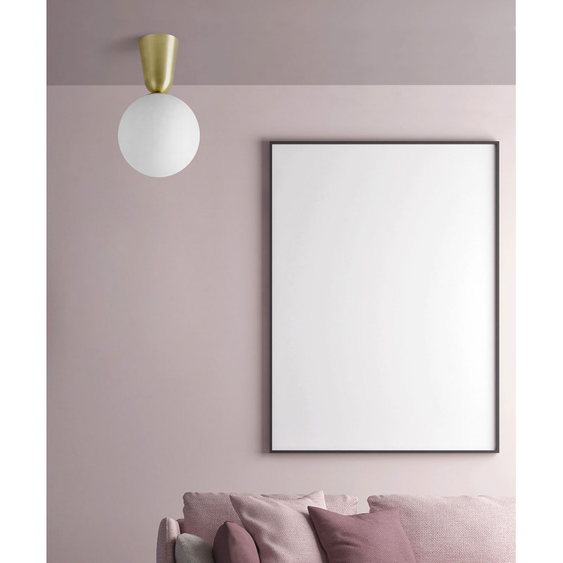 Robertville Glass Semi Flush Mount, 51cm H x 30cm W x 30cm D