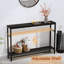 Console étroite avec tablettes réglables pour petits espaces - Canapé d'entrée de 47 pouces