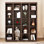 Lit escamotable mural avec portes de rangement Murphy