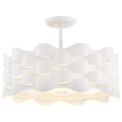 Rickey Fabric LED Semi Flush Mount