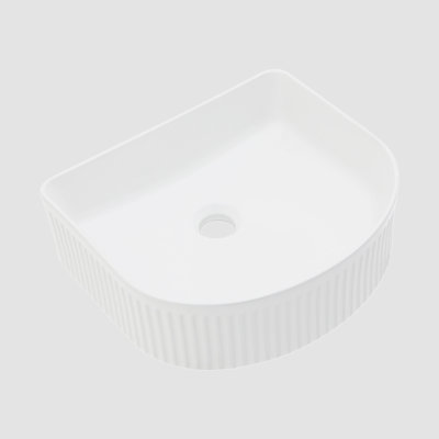 Go Peak Track 13.69'' Ceramic U-Shaped Bathroom Sink