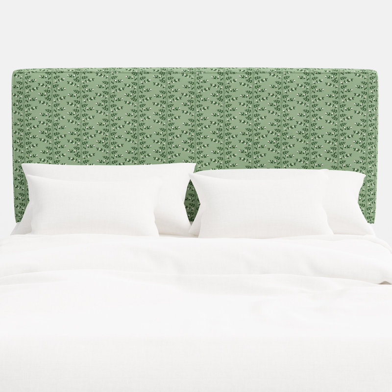 Elly Headboard In Climbing Vines Green, Twin, Green