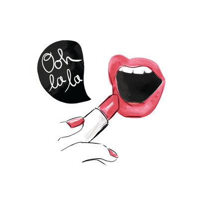 Ooh La La Lips - Wrapped Canvas Art Prints