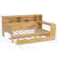 Lit de jour avec tablettes de rangement, lit multifonctionnel avec lit gigogne simple et bureau d'étude-2089041981-2089041978