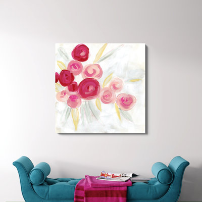 «Rosebud Impression II», peinture sur toile