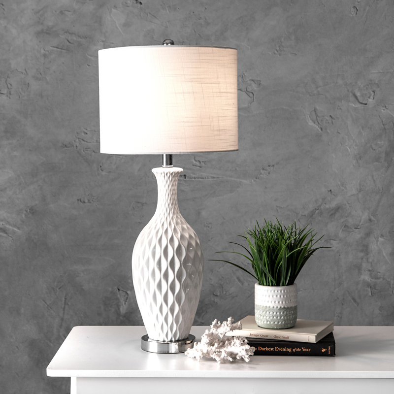 Lampe de table ivoire Book 28 "