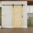 80"H Solid Pine 2-Panel Sliding Barn Door With Installation Hardware Kit/No Assembly Required-110910387