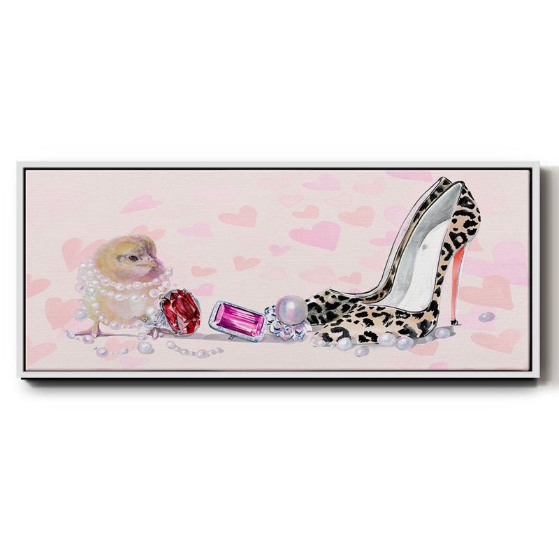 Cute Couture Collection D- Framed Canvas