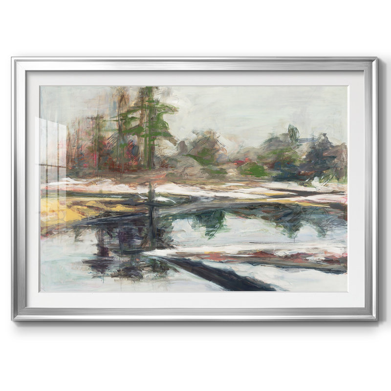 «Quiet Reflection», reproduction d'art encadrée, Argent, H 15 po x l 21 po x P 1,5 po