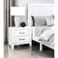 Table de chevet de style rustique, table de bout de chambre à coucher avec tiroirs, table de chevet contemporaine pour la maison-2003517341