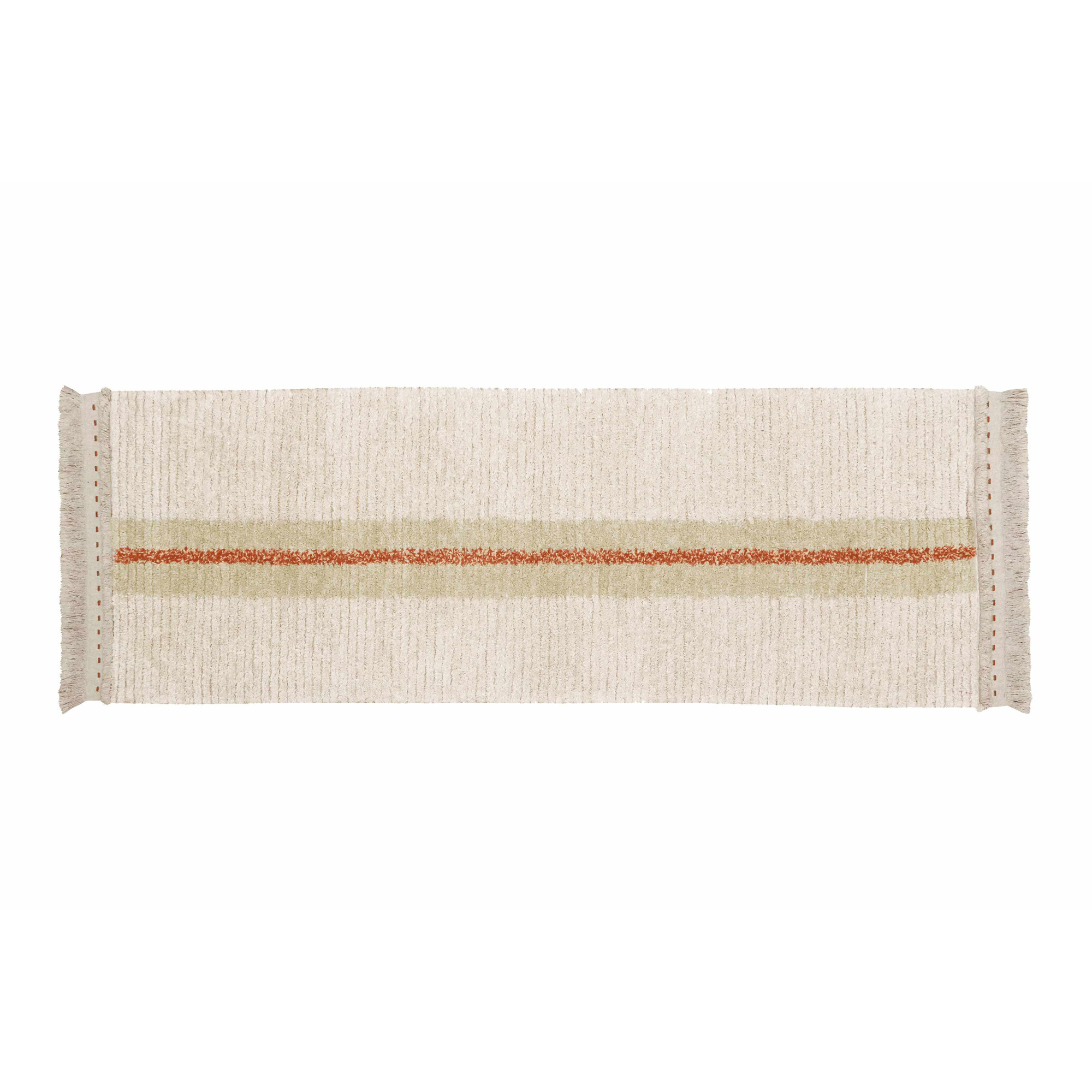 Reversible Washable Rug Duetto Sage, Runner 2'7" x 7'6"