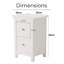 35cm W Manufactured Wood Bedside Table-2145030266