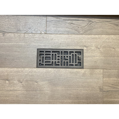 Couvercle de ventilation encastré avec registre de plancher en métal