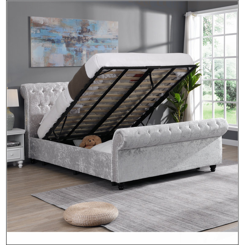 Grand lit avec rangement Hartfried