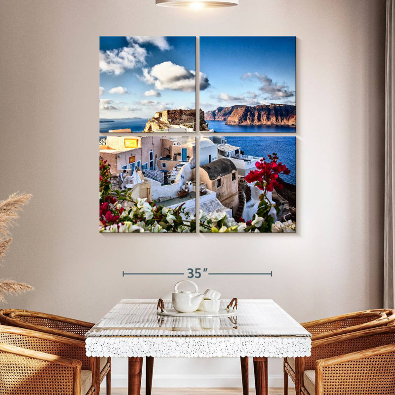 Gillard, la ville d'Oia, Santorini I, H 45 po x l 45 po