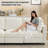 Modern Modular Sofa, 4-Seater Chenille Sectional-840737408