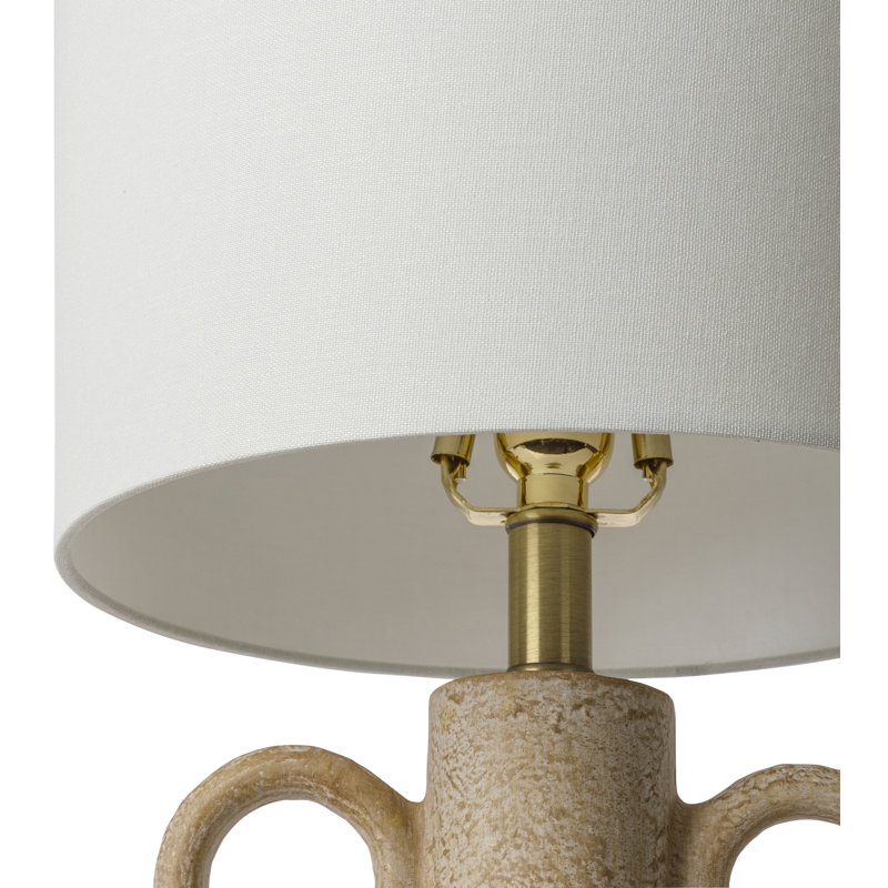 Chison Ceramic Table Lamp, Beige
