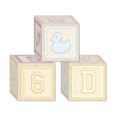 Fortner Text & Numbers Letter Block