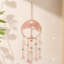 Décoration suspendue en cristal avec motif d'arbre de vie rose