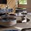 Table basse haut de gamme en marbre Light Luxury
