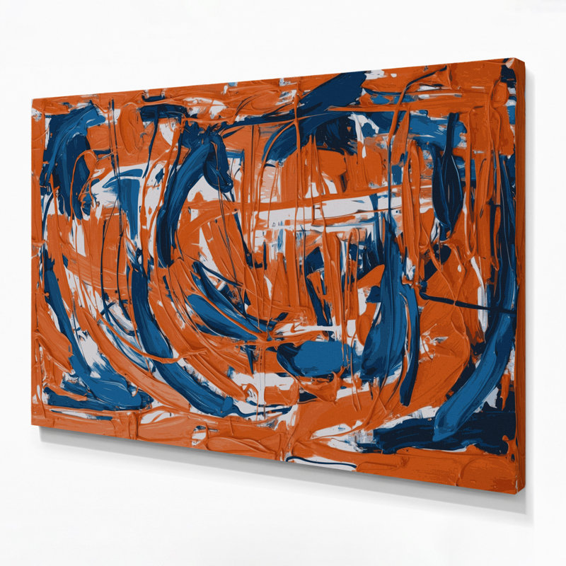Neo Expressionism 36 Red Canvas Wall Art