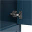 Meuble-lavabo 30 po avec lavabo en céramique, armoire de rangement autoportante moderne avec poignées dorées, portes à fermeture douce, bleu