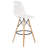 Carino Crimmins Metal Bar Stool – Eiffel Leg Counter Bar Height Stool with Curved Back for Kitchen Island, Breakfast Bar, or Pub Table, Home Bar-26860182