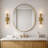 Ricky Wall Lamp (Double Lights) Gold Bathroom Vanity Light Fixture