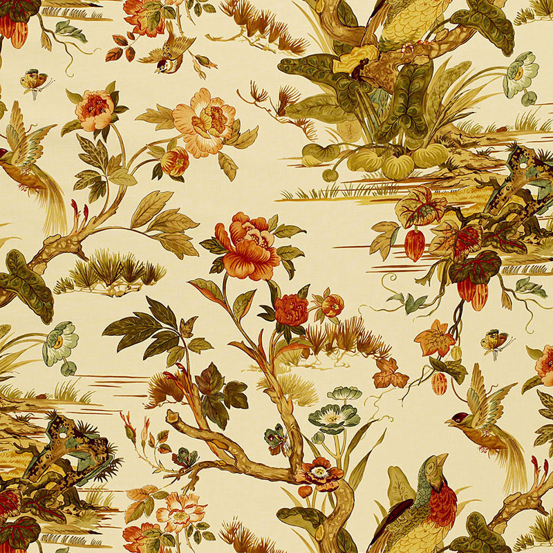 Le Faisan Chinoiserie Fabric