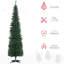 Arbre de Noël artificiel 7 pi, 499 pointes, pas de danger d'incendie, arbre mince de 7 pi, branche, installation facile