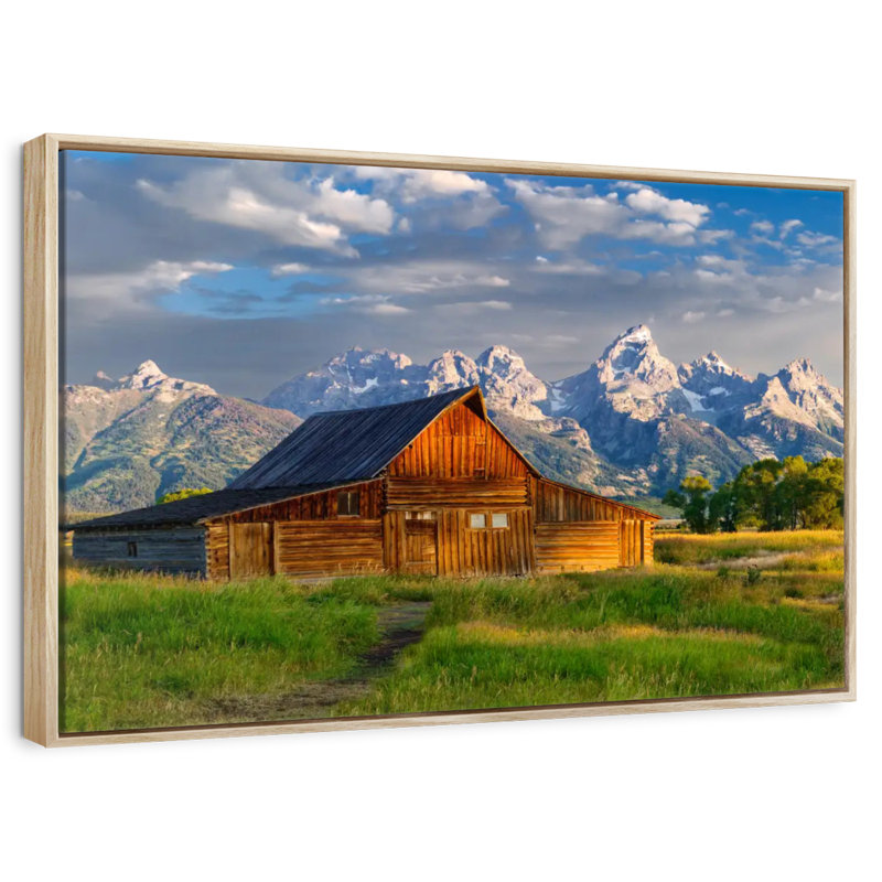 Parc national de Grand Teton, Wyoming, Cadre flottant en bois naturel, 25 po x 17 po