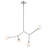 Convertible Modern Adjustable Chandelier with Opal Glass-111187528-111187525-111187524