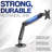 Single Monitor Height Adjustable Counterbalance Pneumatic Arm Desk Mount Stand, Classic, Universal VESA Fits Screens Up To 32 Inches