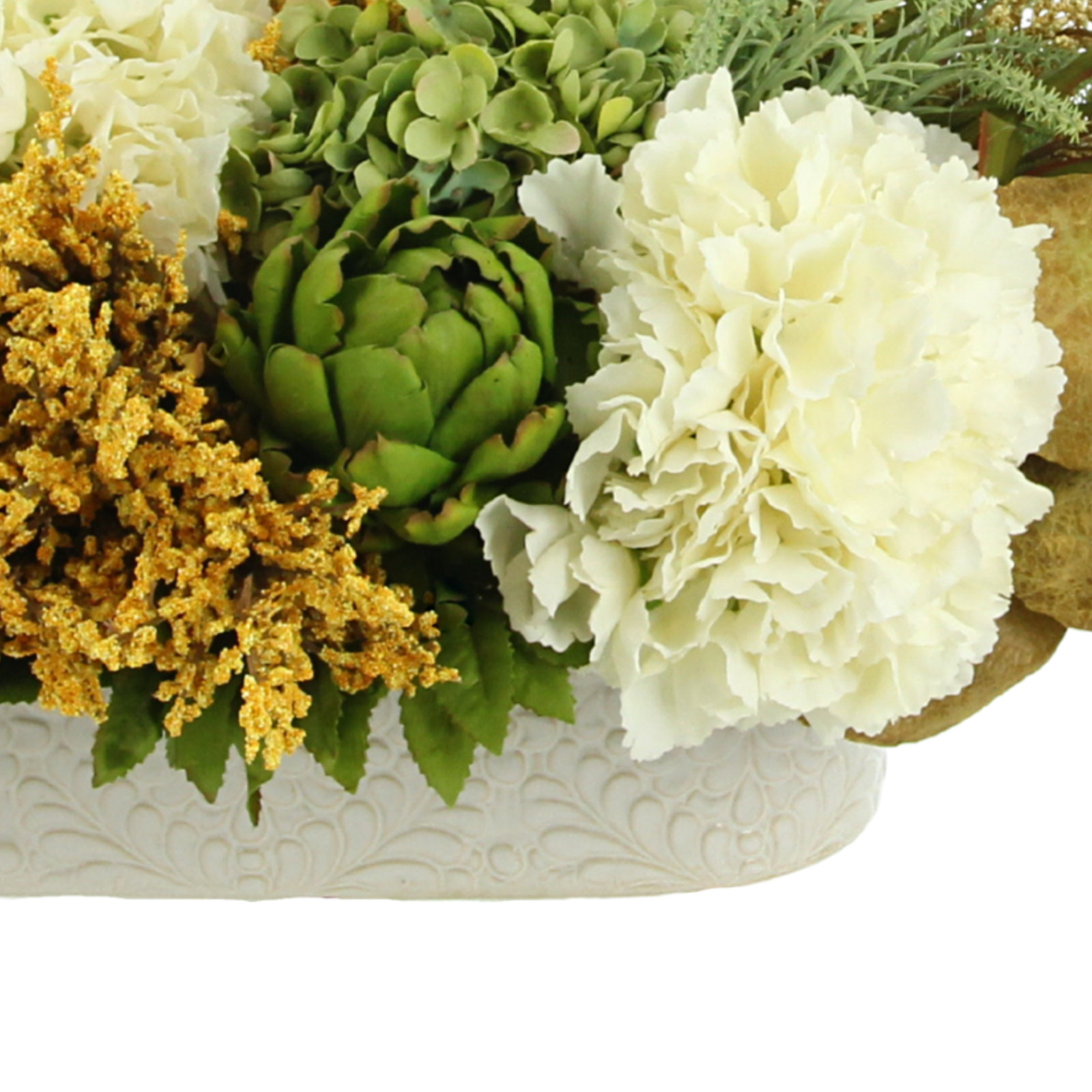 Polysilk Hydrangea Arrangement in Pot