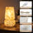 Multicolor Confetti Murano-Style Glass Mushroom Table Lamp with Dimmer Switch-1764231952