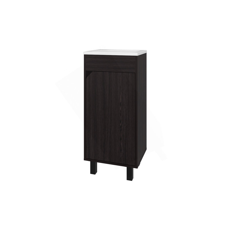 Meuble-lavabo à quartz avec lavabo intégré FM, Wengé