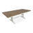 Extendable Rectangular Dining Table With 2 Benches-1271423322