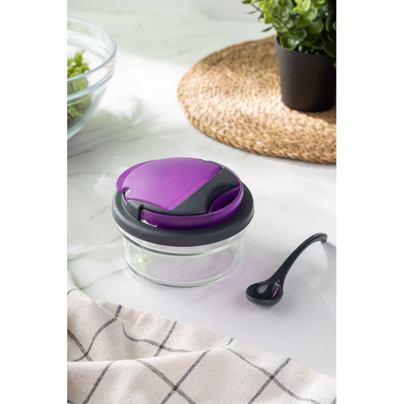 Elegant 14 oz Glass Bowl with Plastic Lid & Spoon | 100% Durable Glass, 5.5 x 5.5 x 3.0 inches | Perfect for Serving, Storage, and Meal Prep | Not Dishwasher or Microwave Safe, Ideal for Home & Kitchen Use