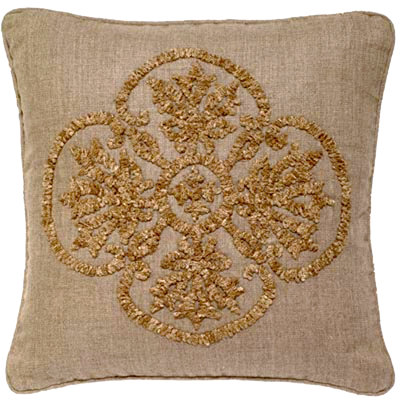 Baroque Cotton Tufted Feather Down Fill Pillow Cover with Insert