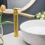 Robinet pour salle de bain à poignée simple en acier inoxydable à 1 trou avec drain Yasawa