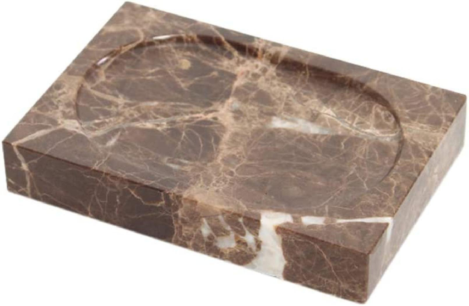 Wrought Studio™ Brycson Classic Natural Marble Bathroom Soap Dish | Wayfair