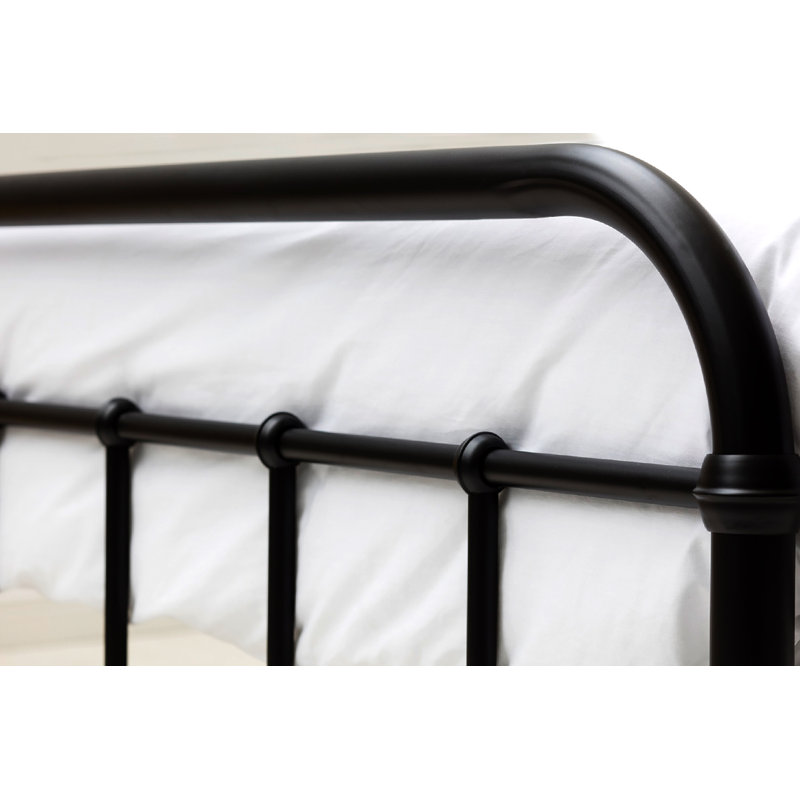 Cleveland Bed, 23cm King Sprung, Black, Kingsize (5')