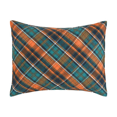 Troy Plaid Cotton Reversible Quilt Set