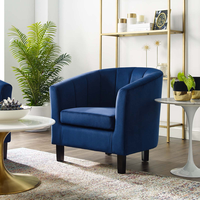 Velvet Armchair, Navy Velvet