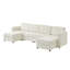 Tamariah Modern 316cm Wide 6-Seats Modular Storage Sofa With 2 Ottomans-1423345037