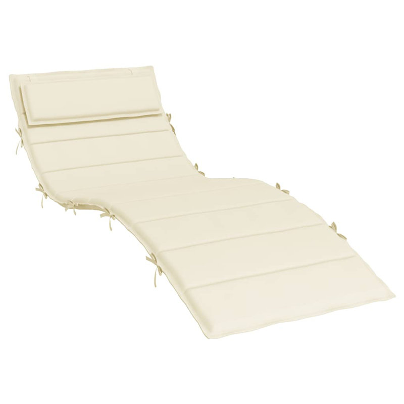 Outdoor 1.2'' Lounge Chair Seat / Back Cushion, Cream