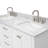 Flynt 61'' Double Bathroom Vanity with Carrara Marble Top-64627273-64627272