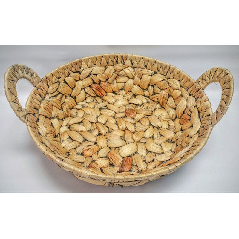 Panier à mèche rond jacinthe, H 4 po x l 12 po x P 12 po
